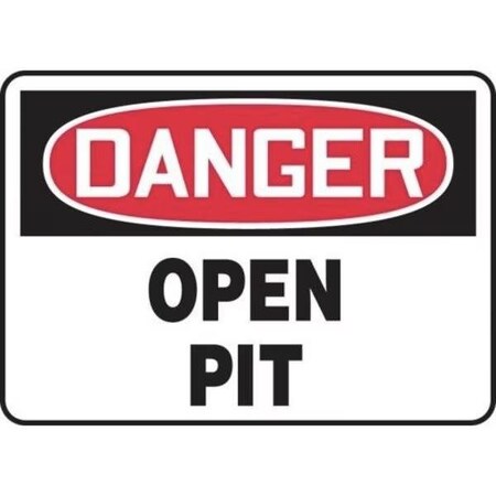 Accuform OSHA DANGER SAFETY SIGN OPEN PIT MCRT010XT MCRT010XT